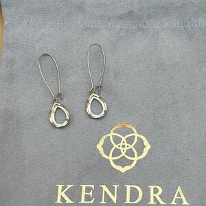 Dee Gold Teardrop Earrings frames Euc